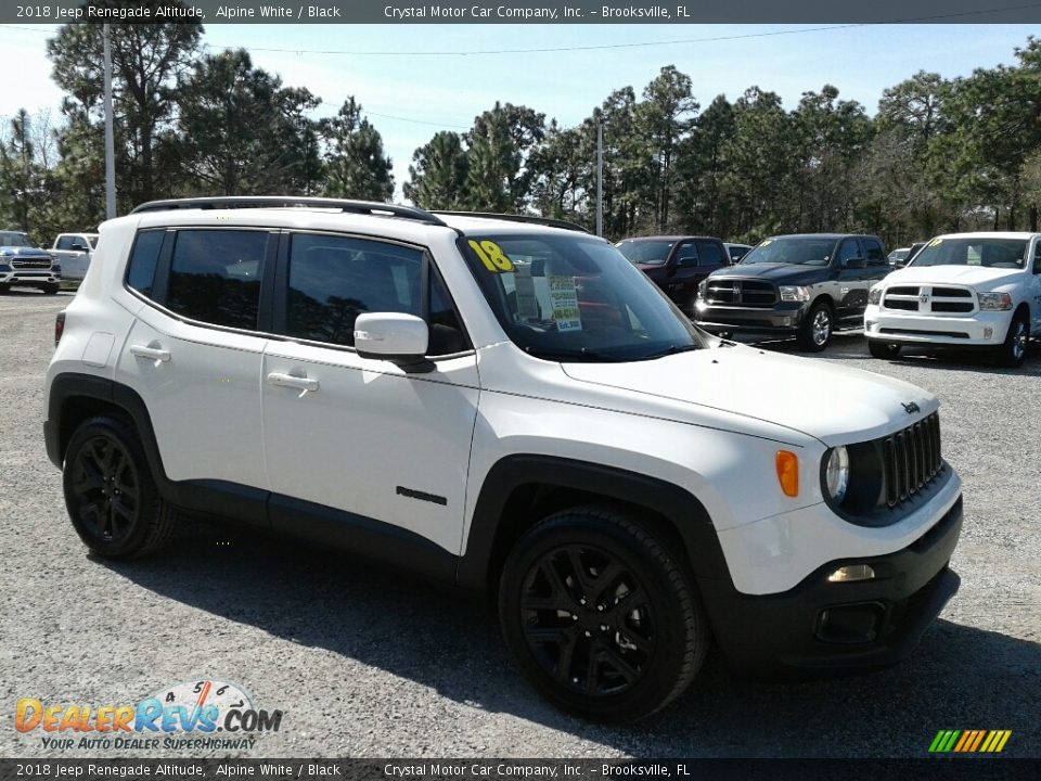 2018 Jeep Renegade Altitude Alpine White / Black Photo #7