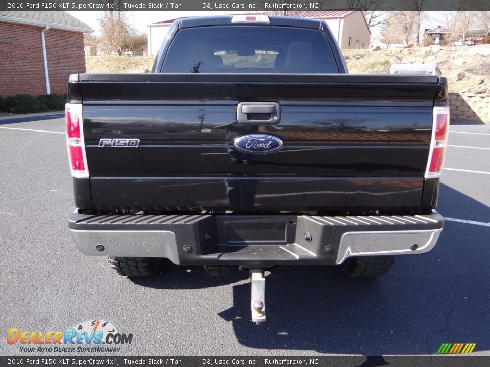 2010 Ford F150 XLT SuperCrew 4x4 Tuxedo Black / Tan Photo #7