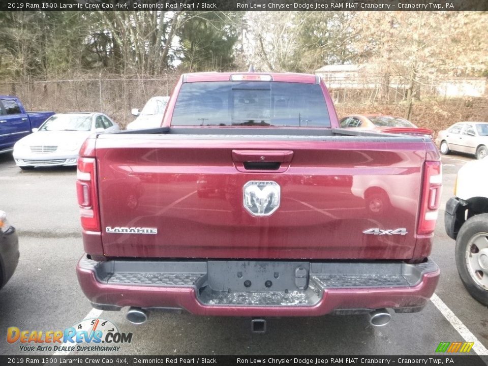 2019 Ram 1500 Laramie Crew Cab 4x4 Delmonico Red Pearl / Black Photo #4