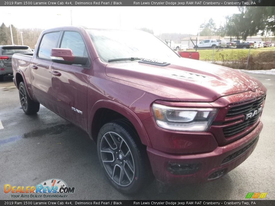 2019 Ram 1500 Laramie Crew Cab 4x4 Delmonico Red Pearl / Black Photo #10