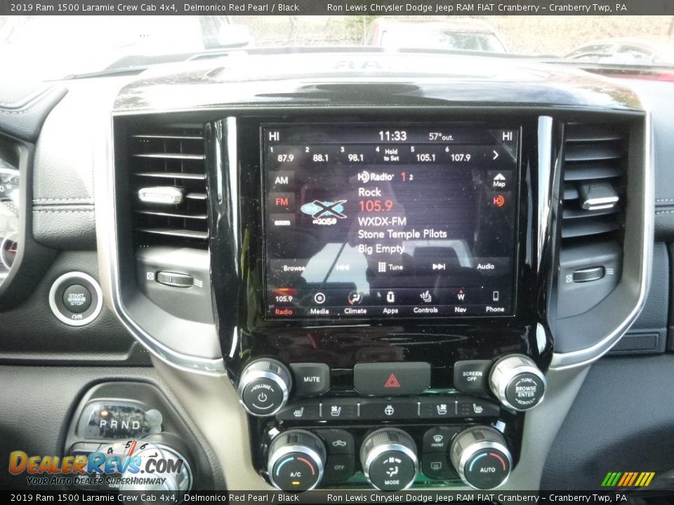2019 Ram 1500 Laramie Crew Cab 4x4 Delmonico Red Pearl / Black Photo #15