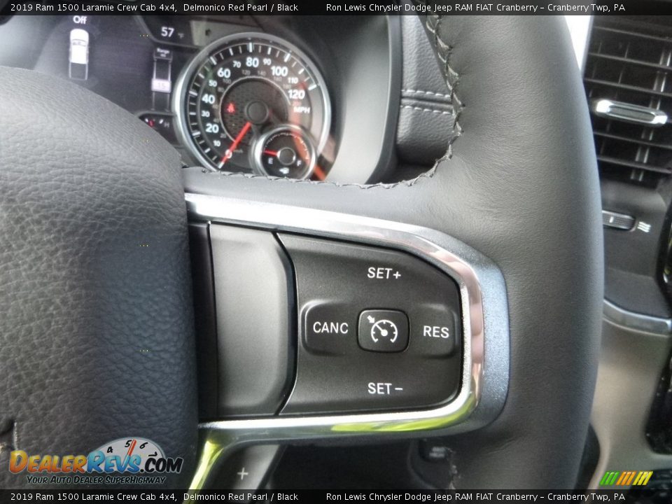 2019 Ram 1500 Laramie Crew Cab 4x4 Delmonico Red Pearl / Black Photo #18