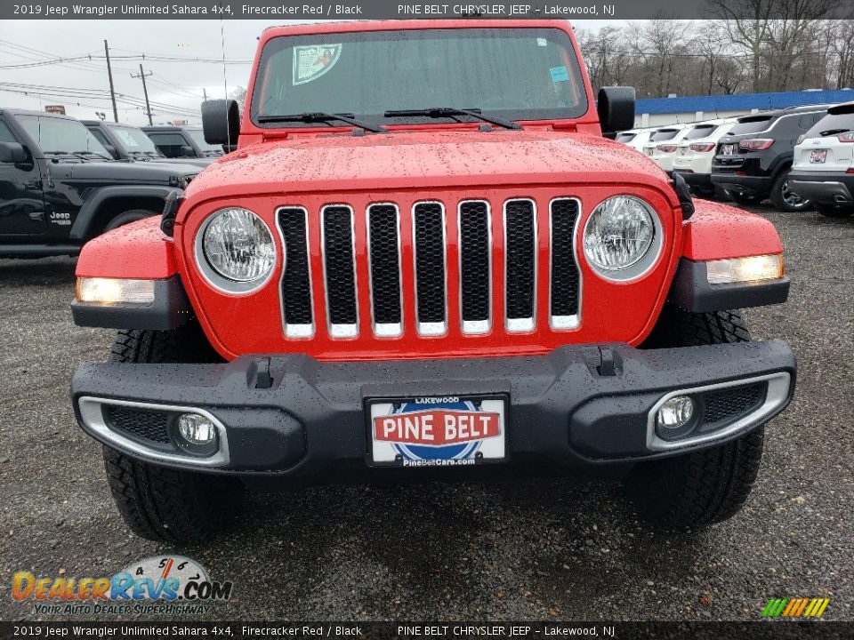 2019 Jeep Wrangler Unlimited Sahara 4x4 Firecracker Red / Black Photo #2