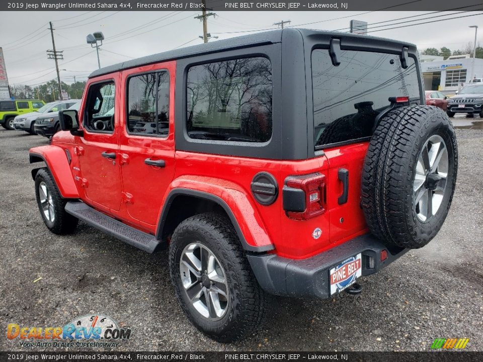 2019 Jeep Wrangler Unlimited Sahara 4x4 Firecracker Red / Black Photo #4
