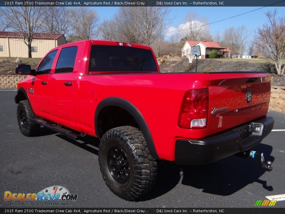 2015 Ram 2500 Tradesman Crew Cab 4x4 Agriculture Red / Black/Diesel Gray Photo #8