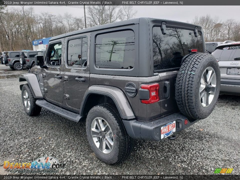 2019 Jeep Wrangler Unlimited Sahara 4x4 Granite Crystal Metallic / Black Photo #2