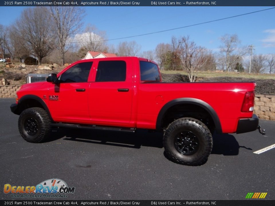 2015 Ram 2500 Tradesman Crew Cab 4x4 Agriculture Red / Black/Diesel Gray Photo #9