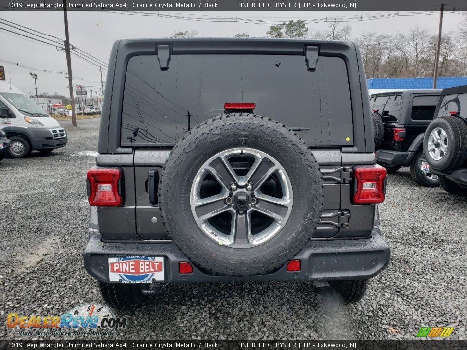 2019 Jeep Wrangler Unlimited Sahara 4x4 Granite Crystal Metallic / Black Photo #5