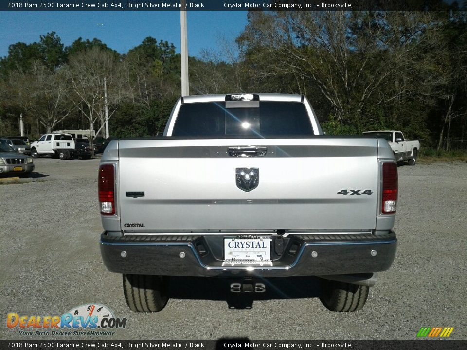 2018 Ram 2500 Laramie Crew Cab 4x4 Bright Silver Metallic / Black Photo #4