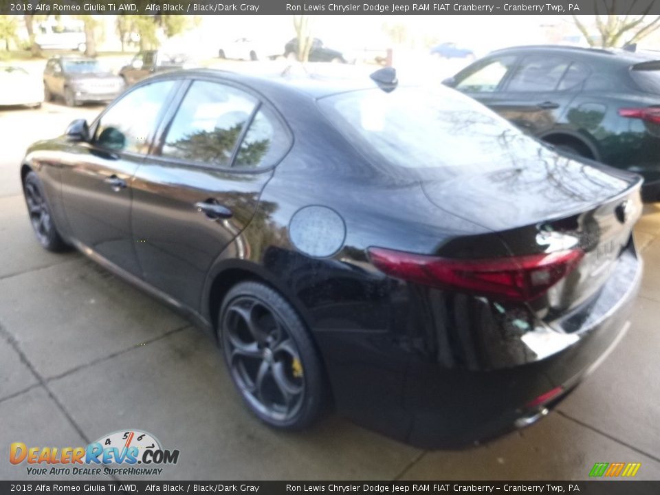 2018 Alfa Romeo Giulia Ti AWD Alfa Black / Black/Dark Gray Photo #4