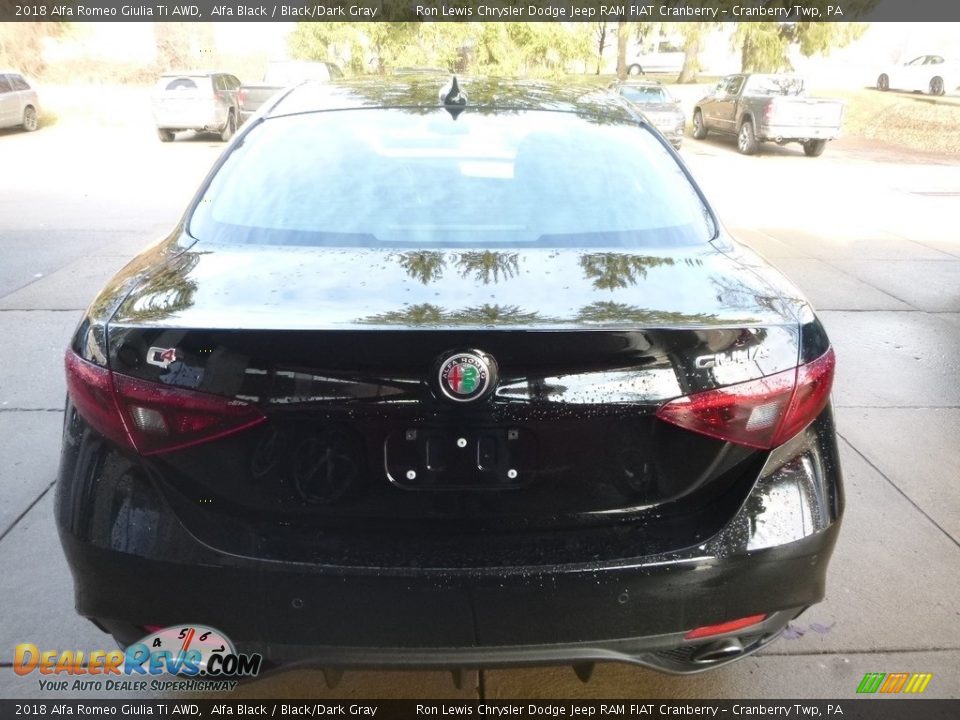 2018 Alfa Romeo Giulia Ti AWD Alfa Black / Black/Dark Gray Photo #5