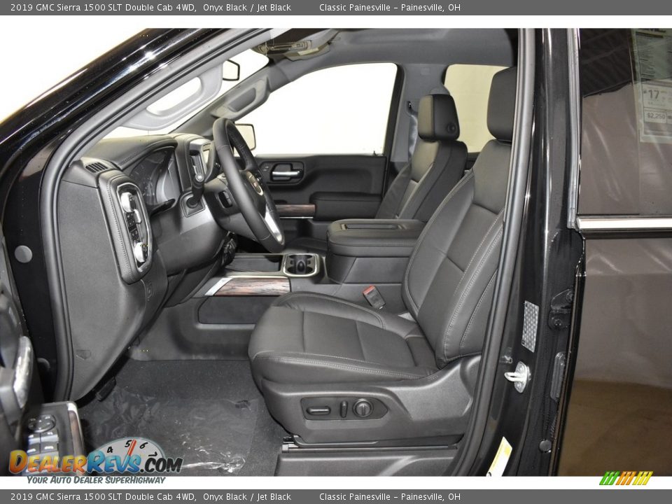 Jet Black Interior - 2019 GMC Sierra 1500 SLT Double Cab 4WD Photo #5