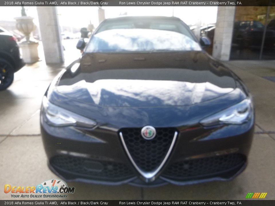 2018 Alfa Romeo Giulia Ti AWD Alfa Black / Black/Dark Gray Photo #15