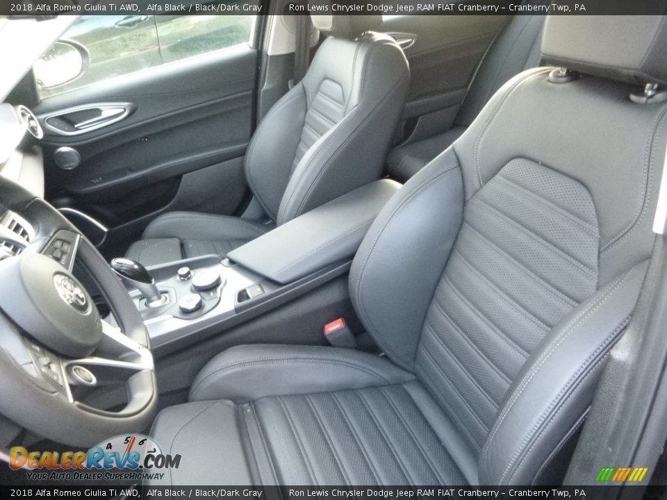 2018 Alfa Romeo Giulia Ti AWD Alfa Black / Black/Dark Gray Photo #18