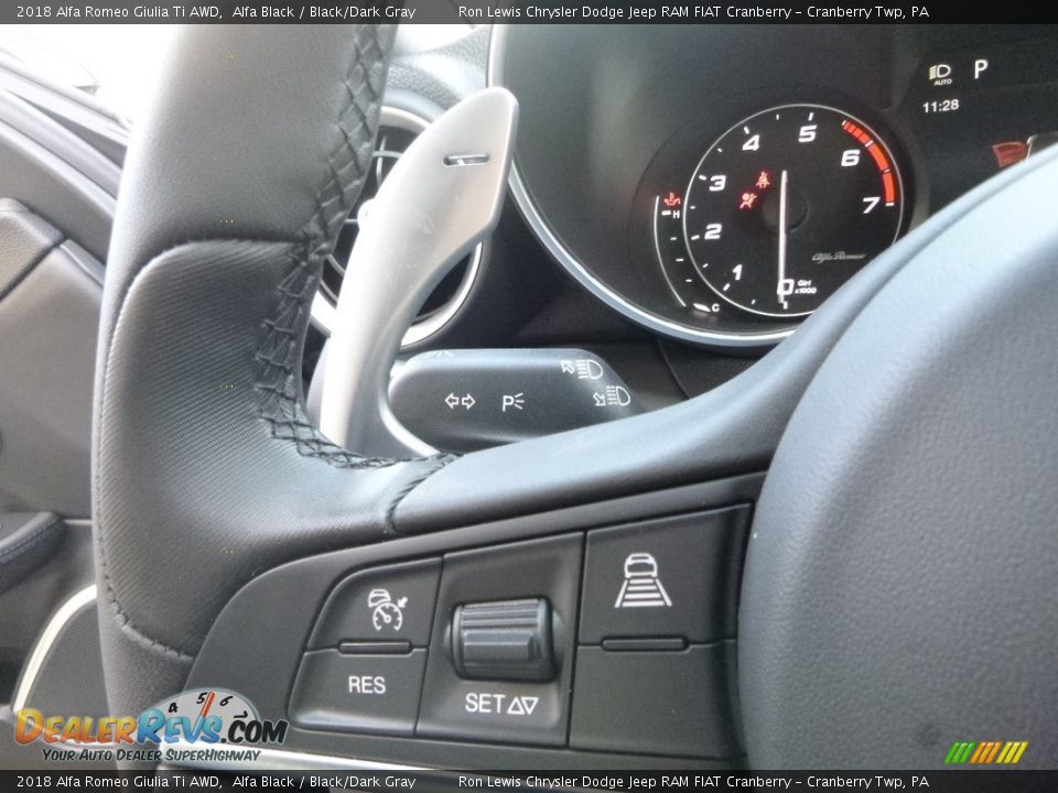2018 Alfa Romeo Giulia Ti AWD Alfa Black / Black/Dark Gray Photo #21