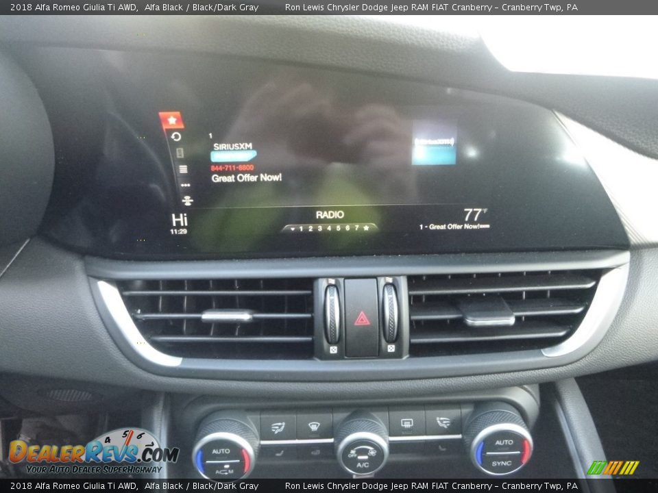 2018 Alfa Romeo Giulia Ti AWD Alfa Black / Black/Dark Gray Photo #22