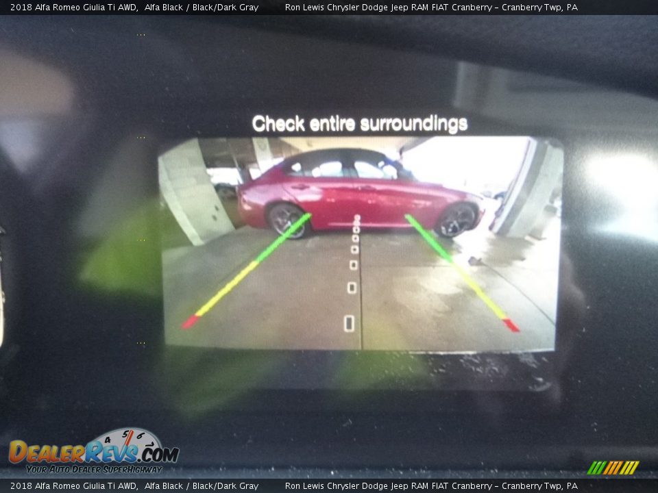 2018 Alfa Romeo Giulia Ti AWD Alfa Black / Black/Dark Gray Photo #23