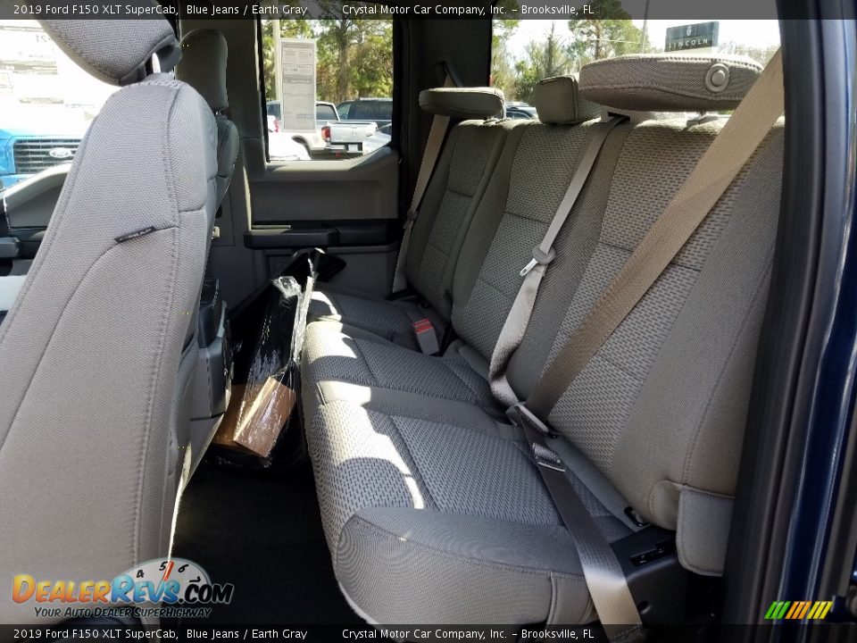 2019 Ford F150 XLT SuperCab Blue Jeans / Earth Gray Photo #9