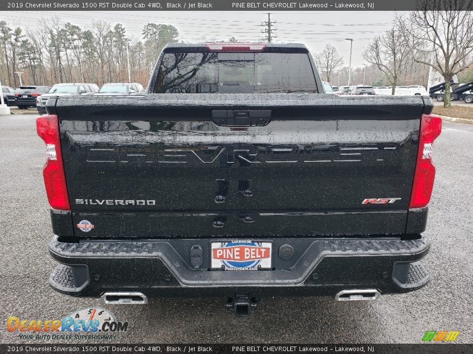2019 Chevrolet Silverado 1500 RST Double Cab 4WD Black / Jet Black Photo #4