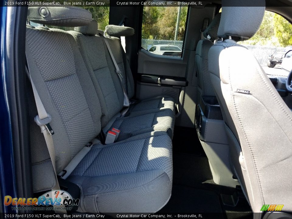 2019 Ford F150 XLT SuperCab Blue Jeans / Earth Gray Photo #10