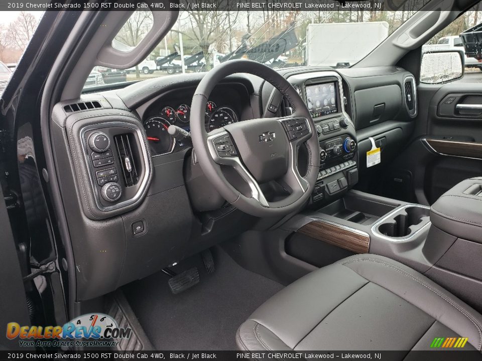 Jet Black Interior - 2019 Chevrolet Silverado 1500 RST Double Cab 4WD Photo #6