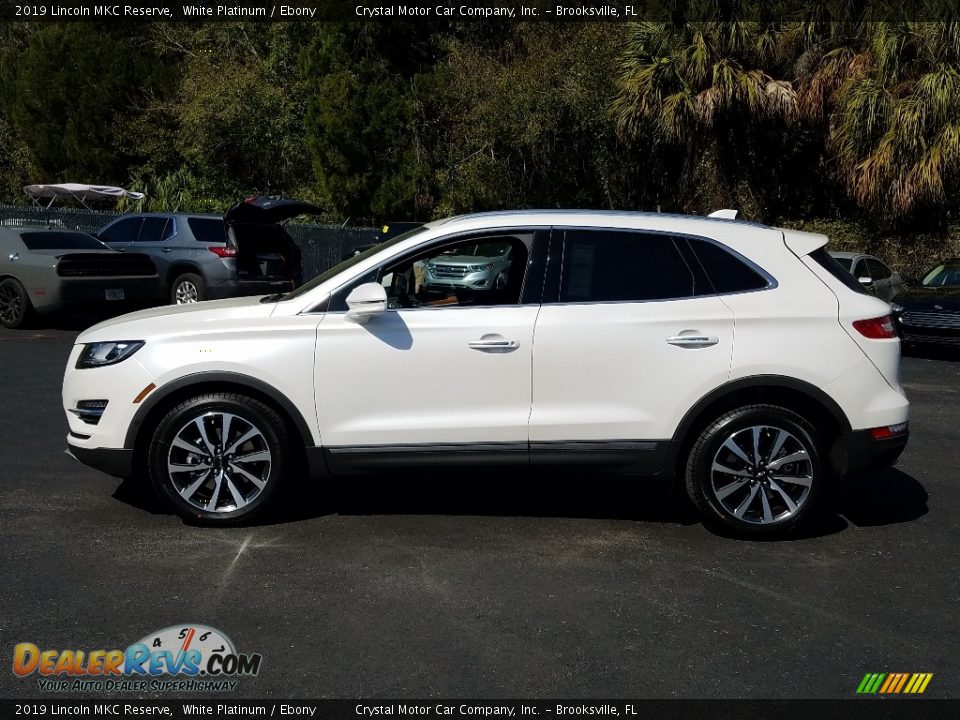 2019 Lincoln MKC Reserve White Platinum / Ebony Photo #2