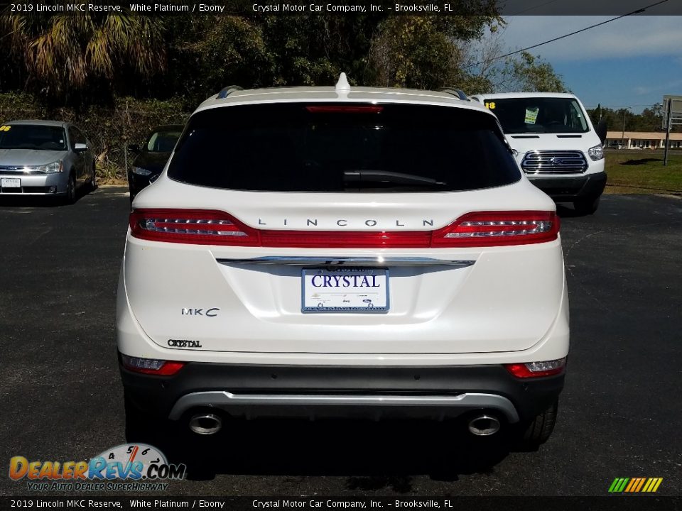 2019 Lincoln MKC Reserve White Platinum / Ebony Photo #4