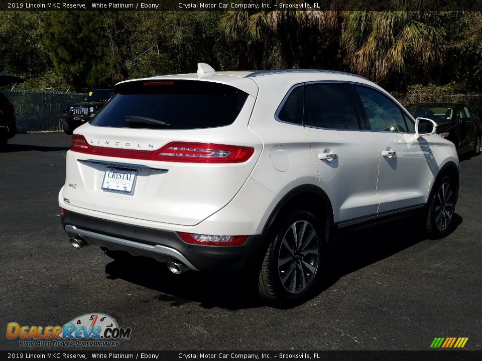 2019 Lincoln MKC Reserve White Platinum / Ebony Photo #5