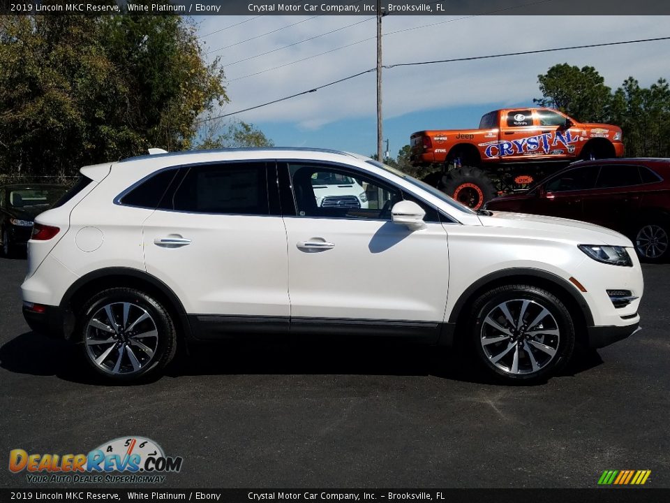 2019 Lincoln MKC Reserve White Platinum / Ebony Photo #6
