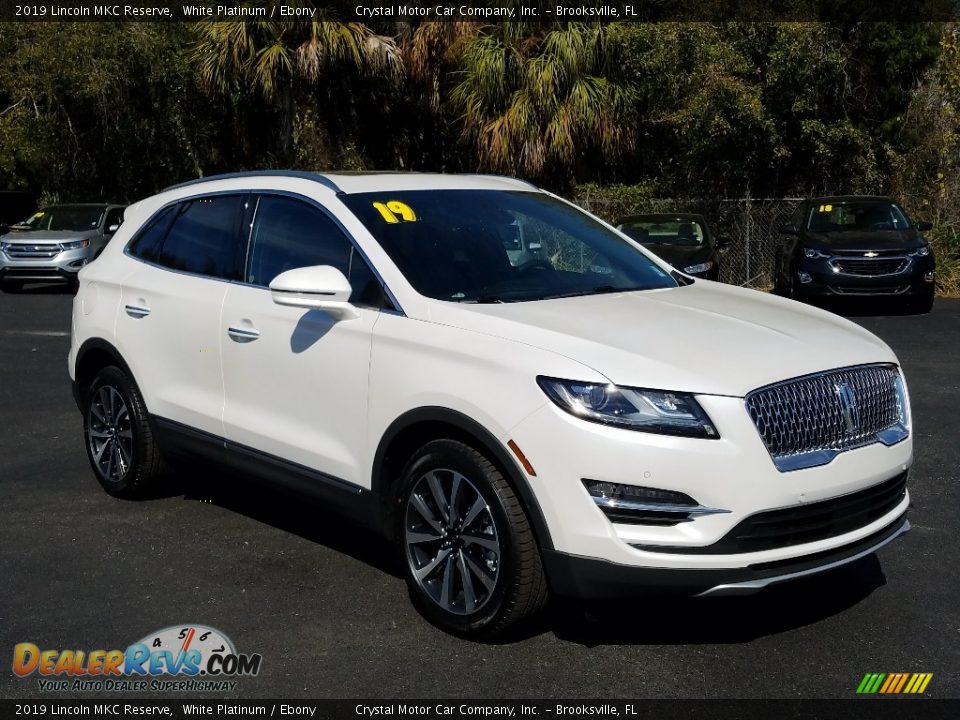 2019 Lincoln MKC Reserve White Platinum / Ebony Photo #7
