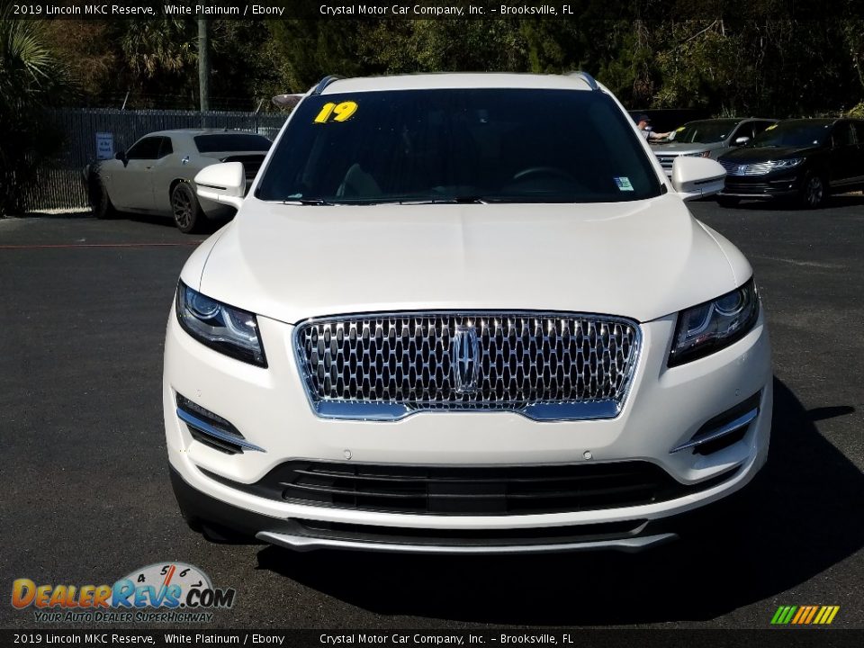 2019 Lincoln MKC Reserve White Platinum / Ebony Photo #8