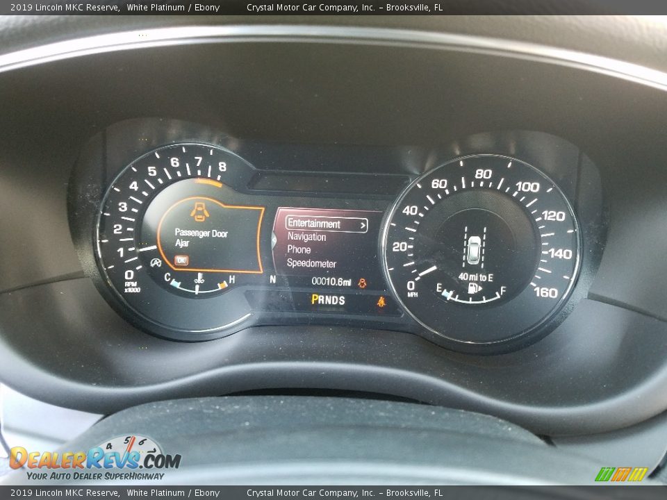 2019 Lincoln MKC Reserve White Platinum / Ebony Photo #14