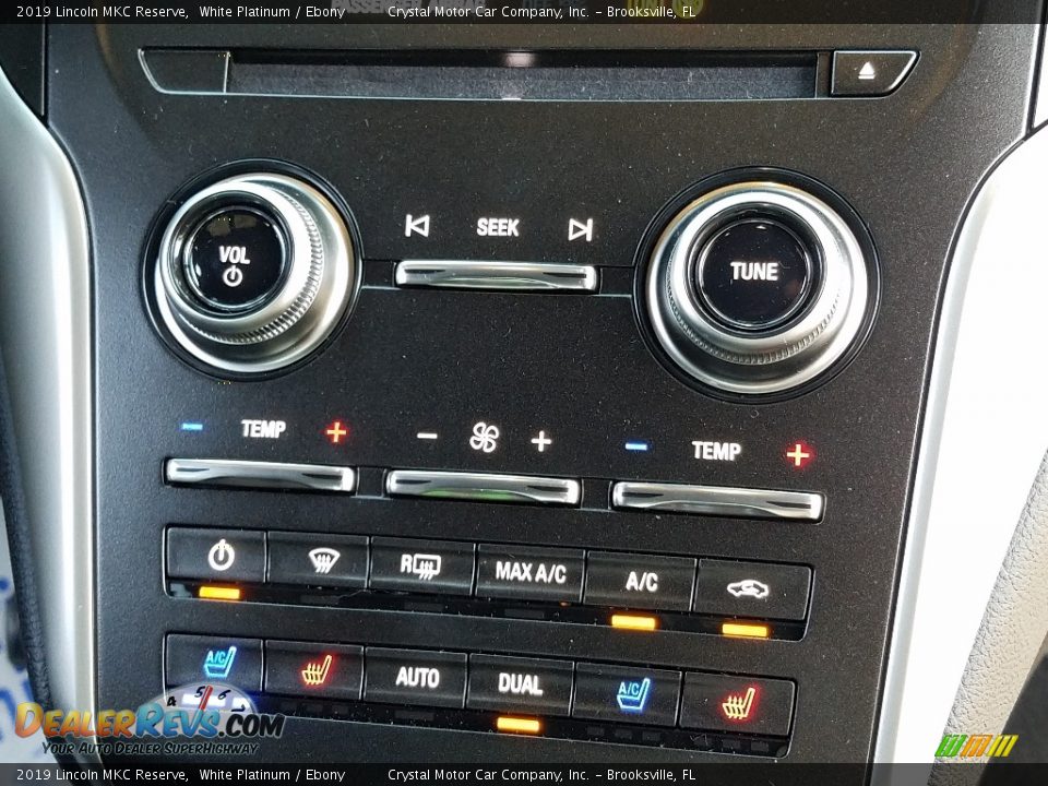 2019 Lincoln MKC Reserve White Platinum / Ebony Photo #16