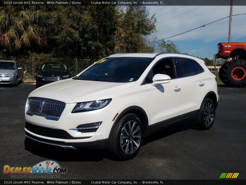 2019 Lincoln MKC Reserve White Platinum / Ebony Photo #1