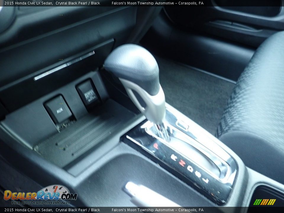 2015 Honda Civic LX Sedan Crystal Black Pearl / Black Photo #21