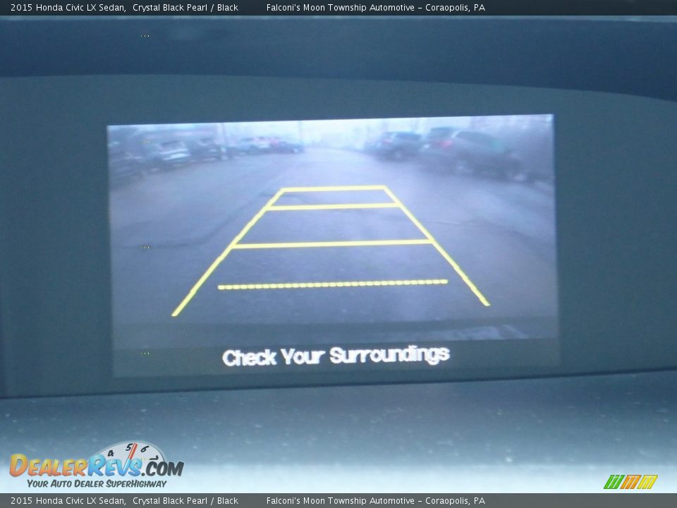 2015 Honda Civic LX Sedan Crystal Black Pearl / Black Photo #25