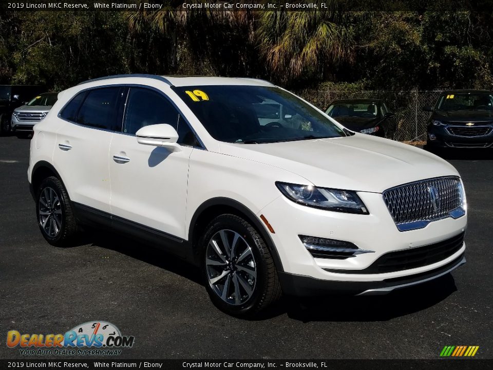 2019 Lincoln MKC Reserve White Platinum / Ebony Photo #7