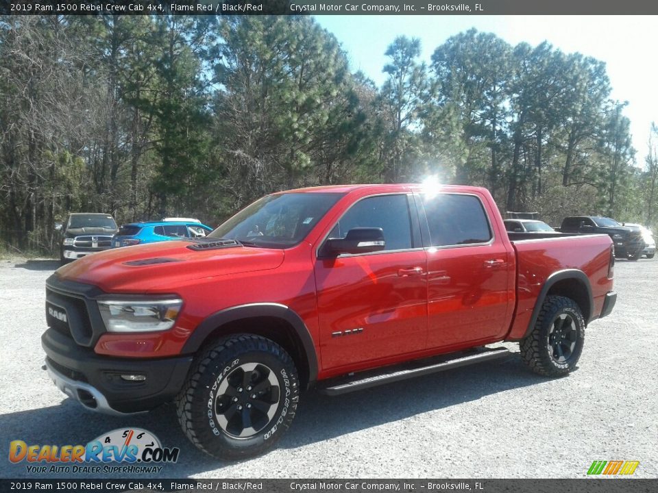 2019 Ram 1500 Rebel Crew Cab 4x4 Flame Red / Black/Red Photo #1