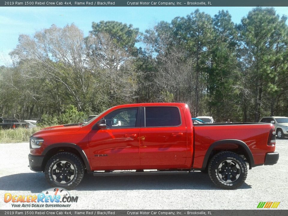 2019 Ram 1500 Rebel Crew Cab 4x4 Flame Red / Black/Red Photo #2