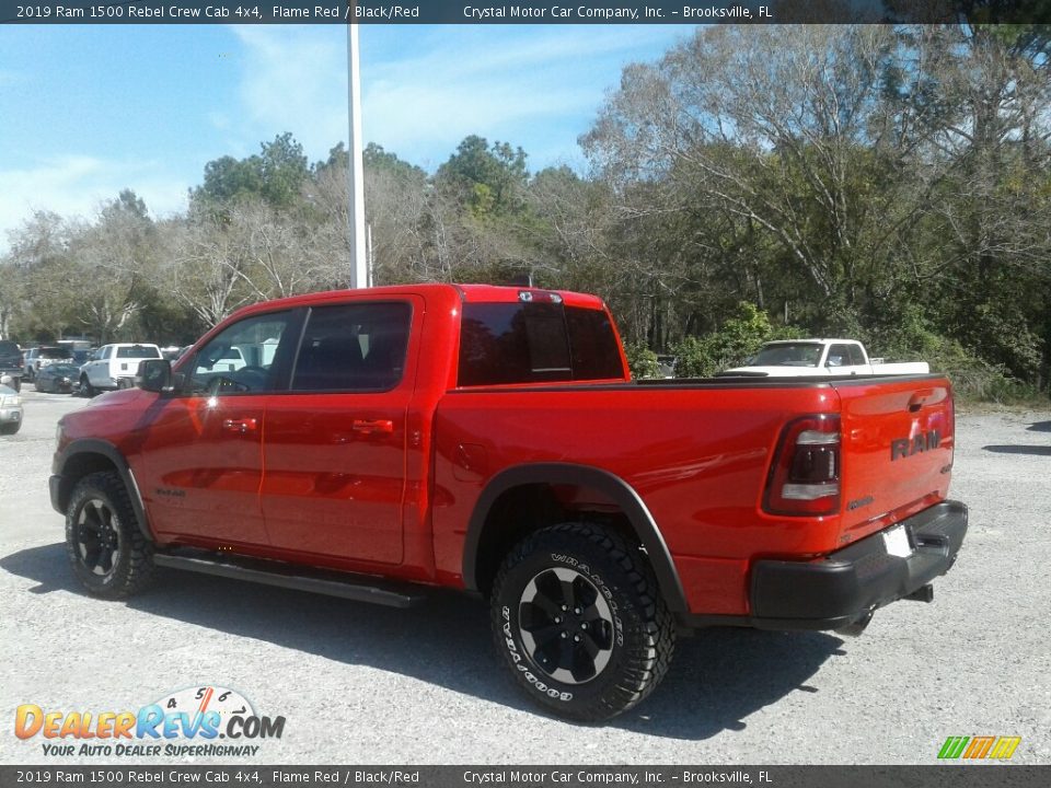 2019 Ram 1500 Rebel Crew Cab 4x4 Flame Red / Black/Red Photo #3