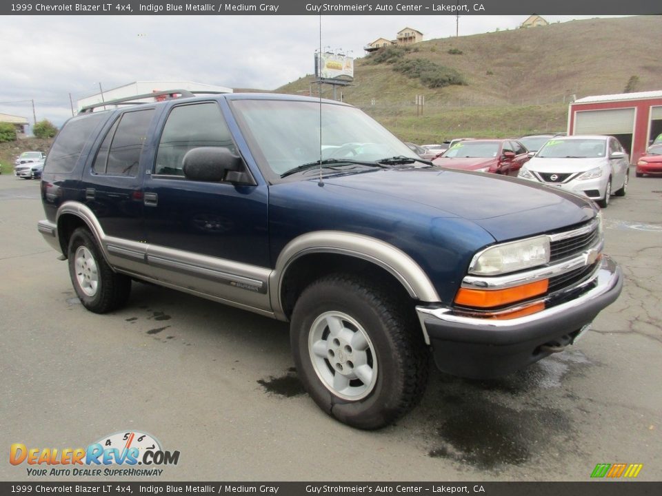 1999 Chevrolet Blazer LT 4x4 Indigo Blue Metallic / Medium Gray Photo #1
