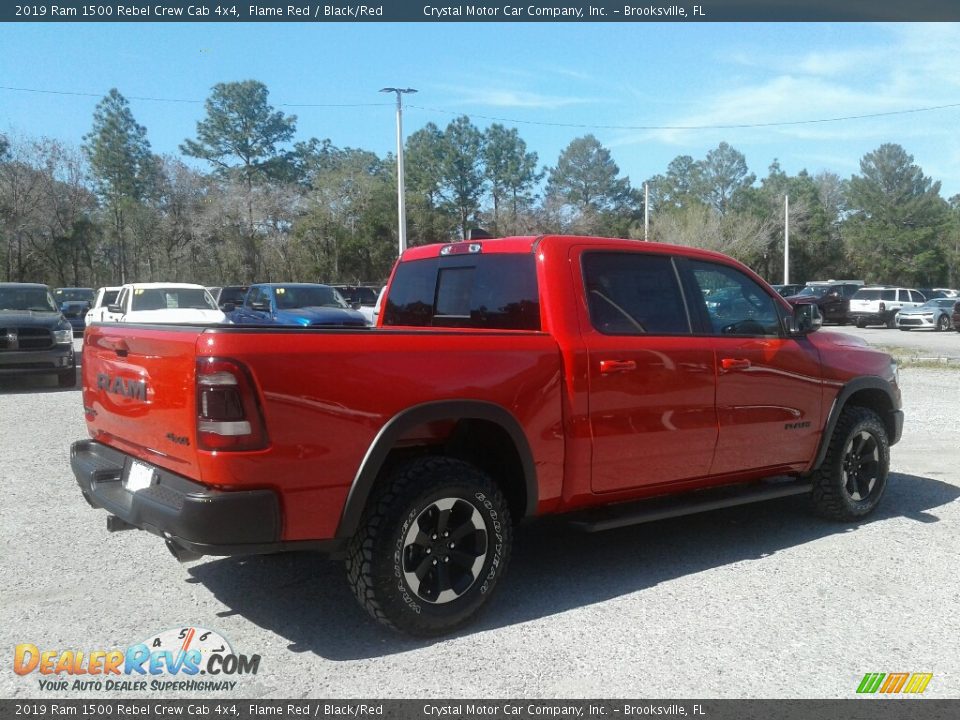 2019 Ram 1500 Rebel Crew Cab 4x4 Flame Red / Black/Red Photo #5