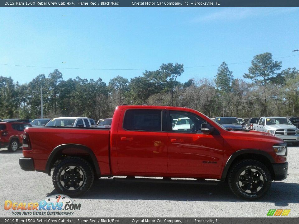 2019 Ram 1500 Rebel Crew Cab 4x4 Flame Red / Black/Red Photo #6