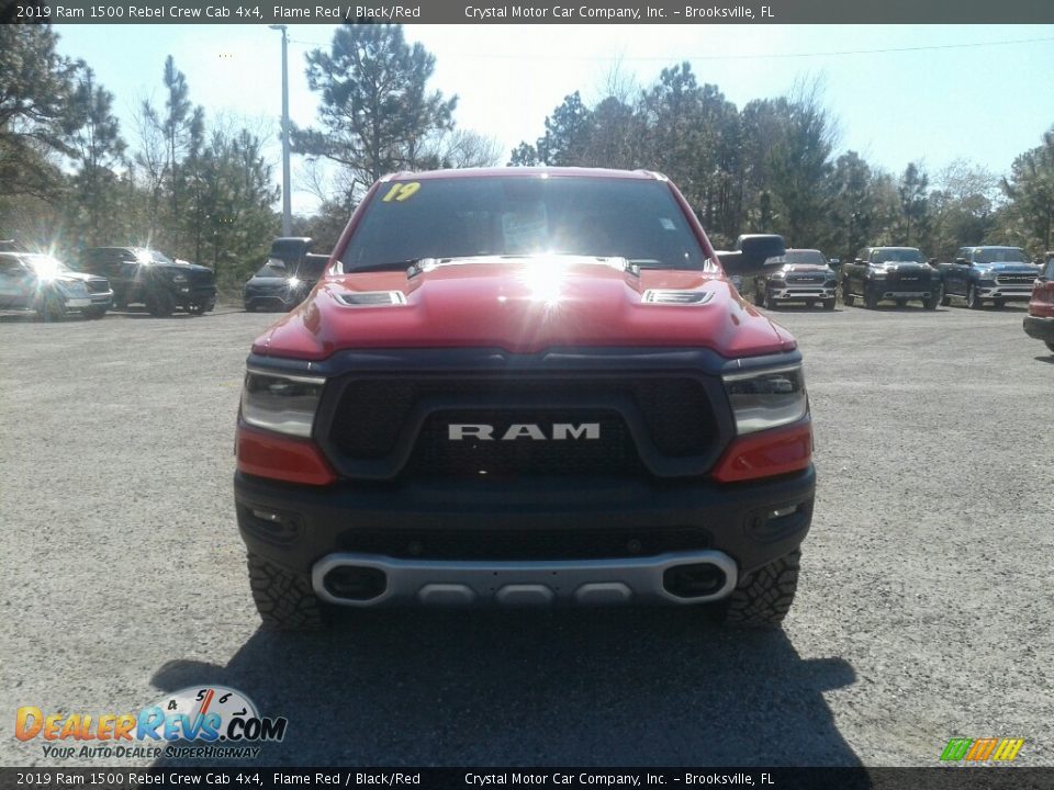 2019 Ram 1500 Rebel Crew Cab 4x4 Flame Red / Black/Red Photo #8