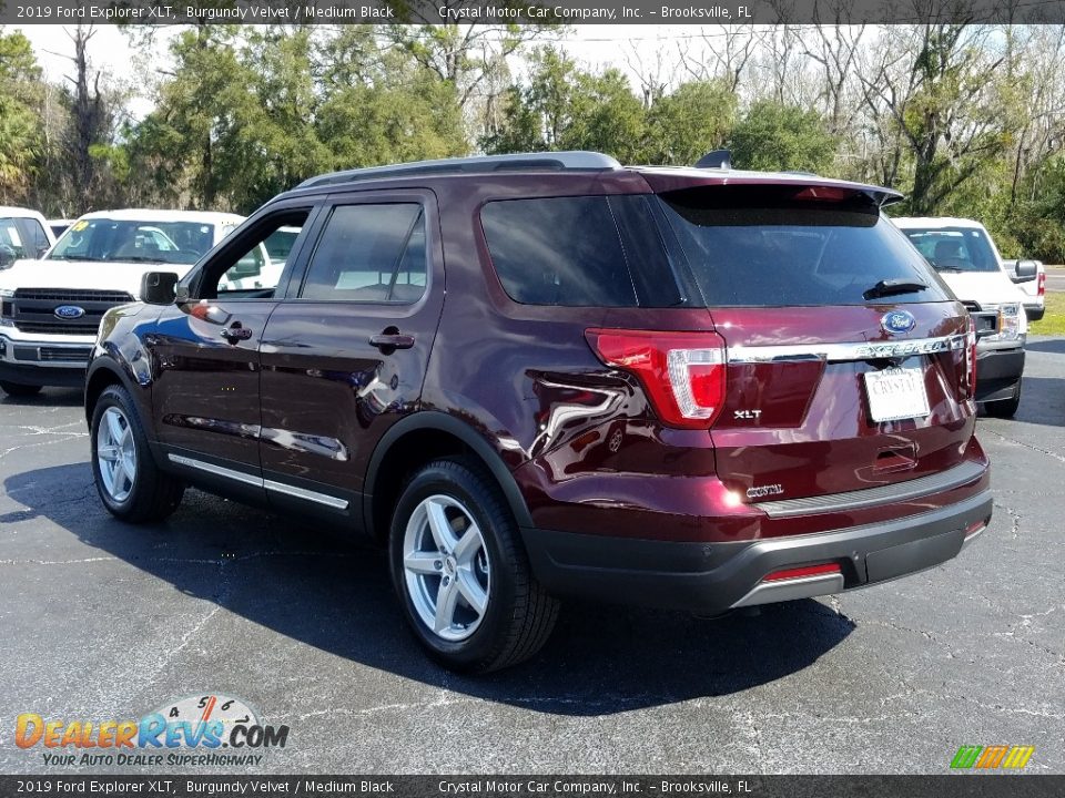 2019 Ford Explorer XLT Burgundy Velvet / Medium Black Photo #3