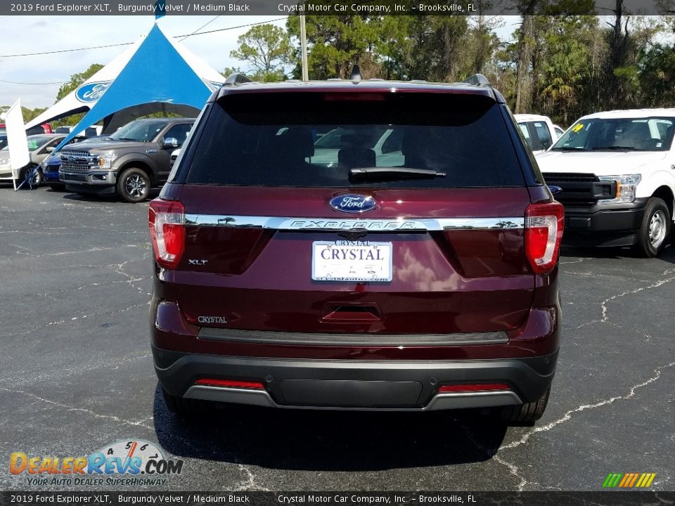 2019 Ford Explorer XLT Burgundy Velvet / Medium Black Photo #4