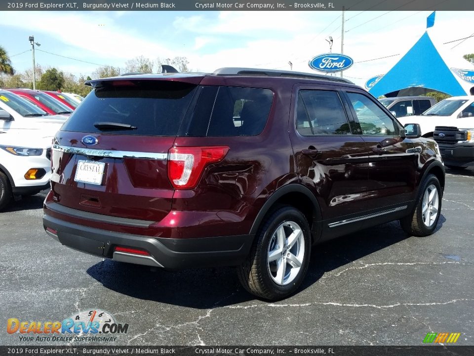 2019 Ford Explorer XLT Burgundy Velvet / Medium Black Photo #5