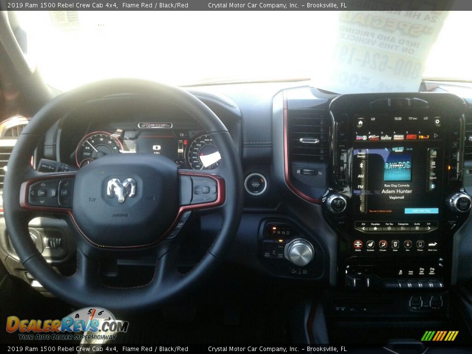 2019 Ram 1500 Rebel Crew Cab 4x4 Flame Red / Black/Red Photo #13