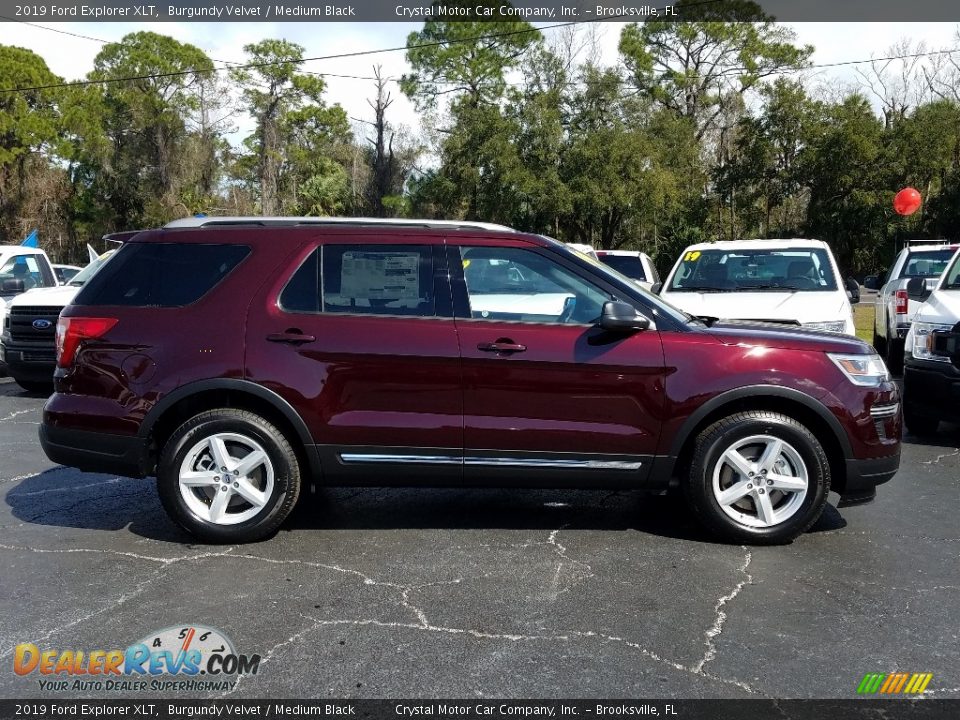 2019 Ford Explorer XLT Burgundy Velvet / Medium Black Photo #6