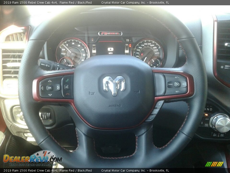 2019 Ram 1500 Rebel Crew Cab 4x4 Flame Red / Black/Red Photo #14
